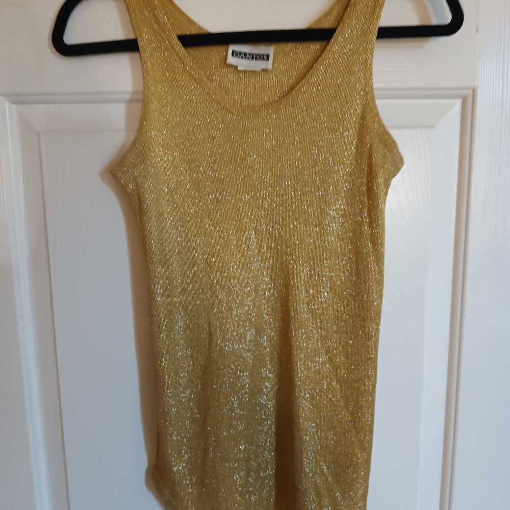 Gold tank top